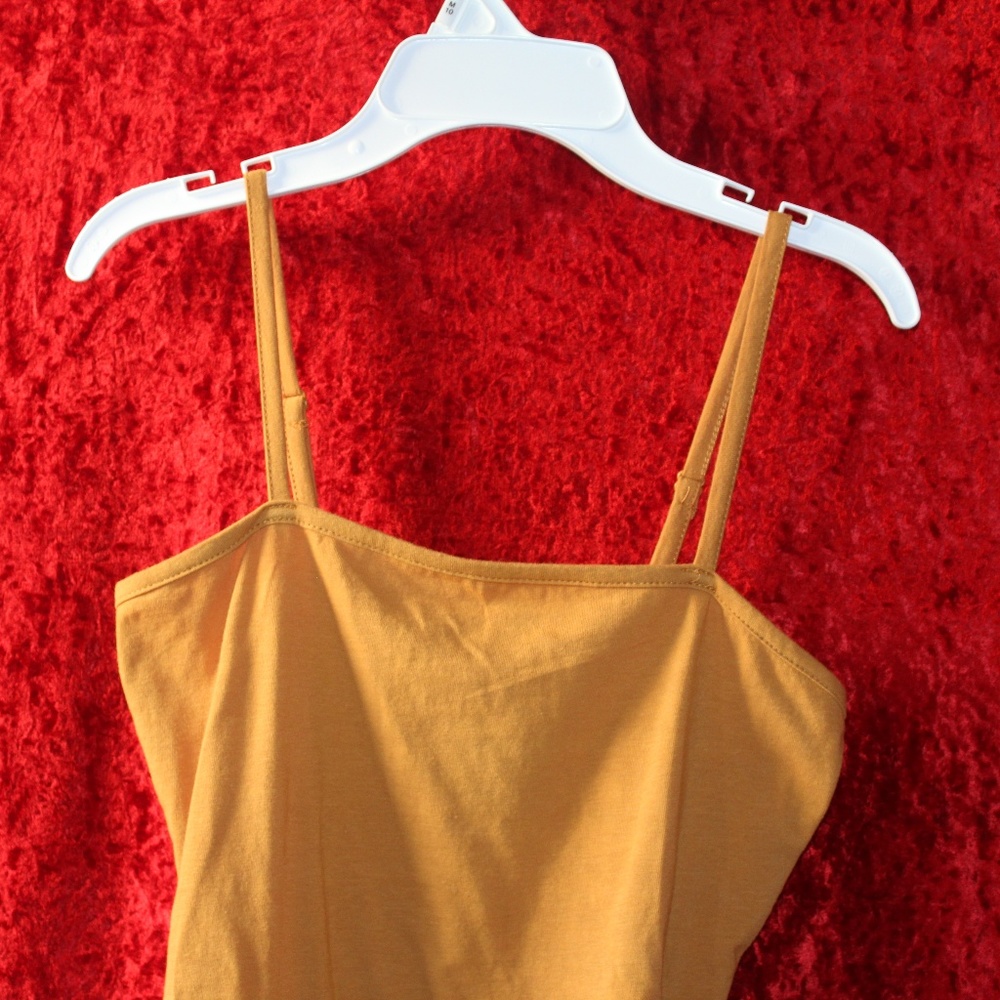 Mustard Tank Top Body Suit